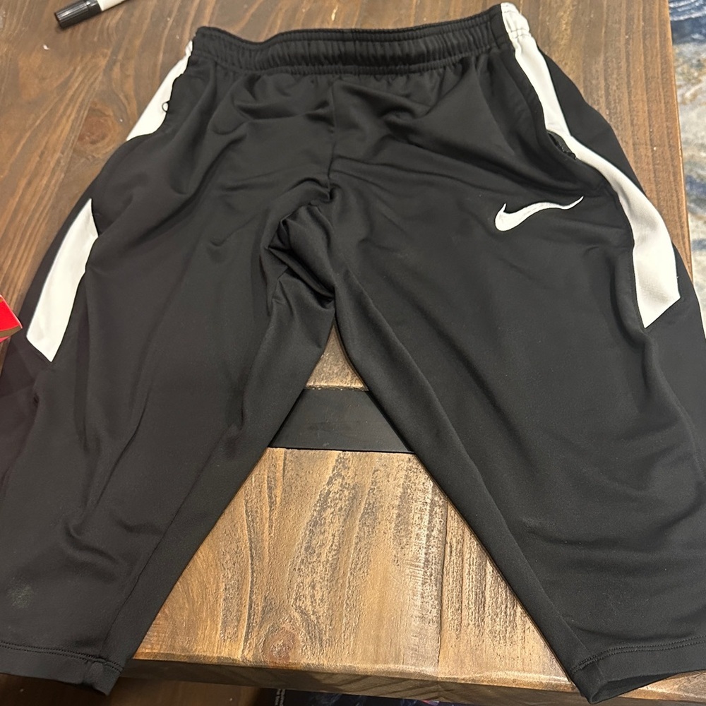 Nike Black athletic pants zipper pockets size small